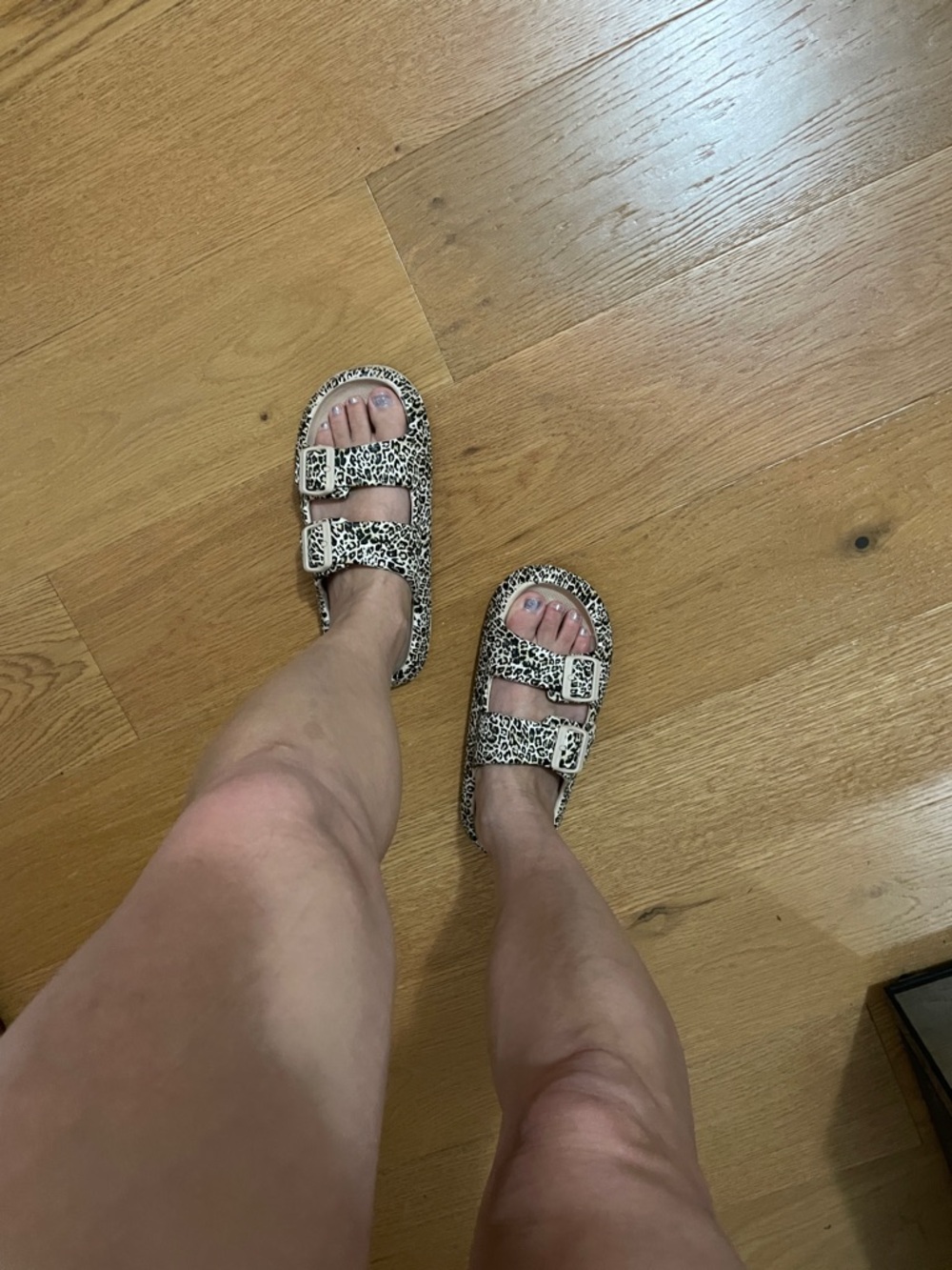 Leopard Print Thick-Soled Slip-On Sandals for Women 🐆 - Picture 12 of 13